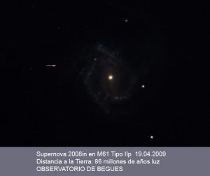 Supernova 2008in a 86 millones de años luz
